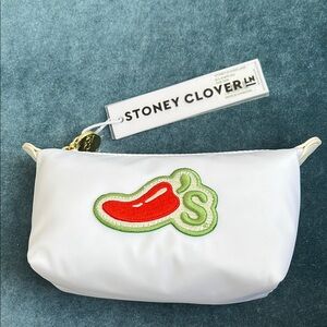 Chilis x Stoney Clover White Pouch with Chili Pepper Patch and matching tee